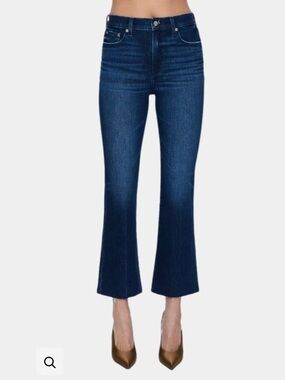 Pistola Lennon High Rise Cropped Wide Leg Jeans Women Sz 31 Resilient Dark Wash
